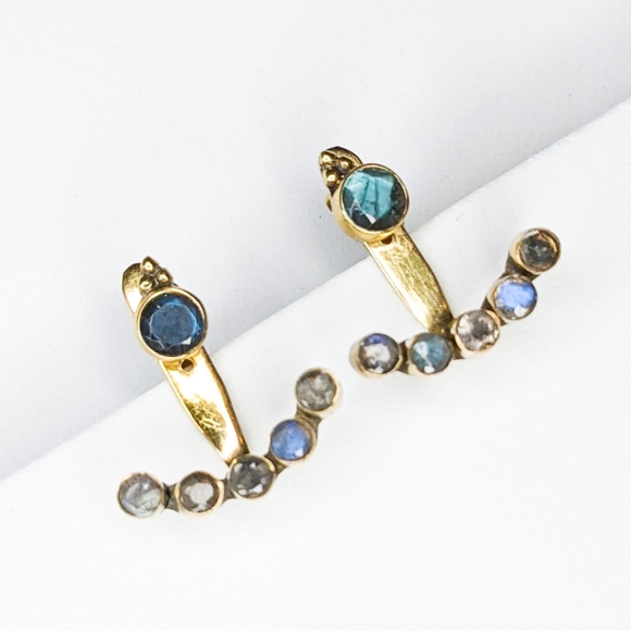Baizaar Jewelry - NWT Baizaar Labradorite Ear Jackets